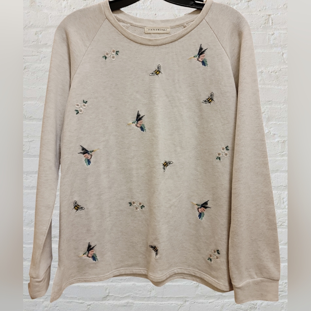 Retrology Embroidered Top Size Large